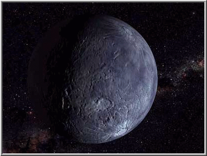 Малая планета Кваоар. Графика NASA.